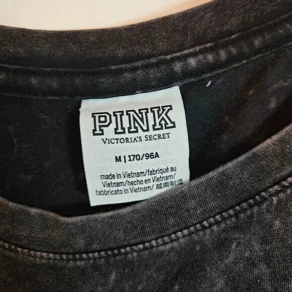 PINK BY VICTORIA’S SECRET SEXY STONE WASHED DRESS Side Cinched Tie Dress Medium - Picture 4 of 7